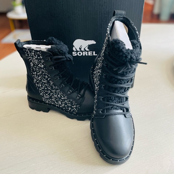 NIB! Sorel Lennox Lace Waterproof Boot - Picture 1 of 6